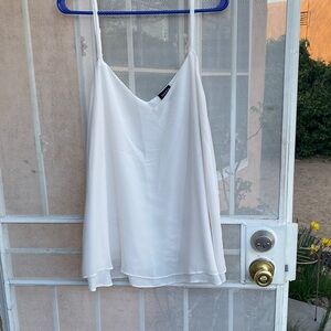 torrid White Satin V-Neck Cami